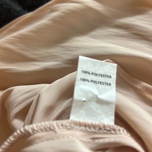 RAMY BROOK Pale Pink Blouson V-Neck Smocked Fairycore Blouse - Picture 6 of 6